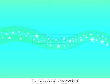 Abstract wave element for design. Digital frequency track equalizer. Stylized star wave in green blue background.
