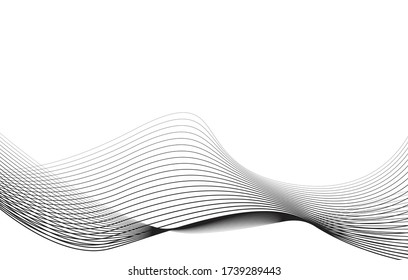 Abstract wave element for design. Digital frequency track equalizer. Stylized line art background.business background lines wave abstract stripe design Geometric abstract composition. black and white.