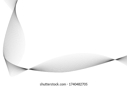 Abstract wave element for design. Digital frequency track equalizer. Stylized line art background.business background lines wave abstract stripe design Geometric abstract composition. black and white.