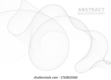 Abstract wave element for design. Digital frequency track equalizer. Stylized line art background. Vector
