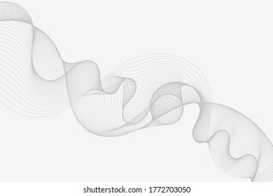 Elemento de onda abstracta para el diseño. Ecualizador de pista de frecuencia digital. Fondo artístico estilizado. Vector