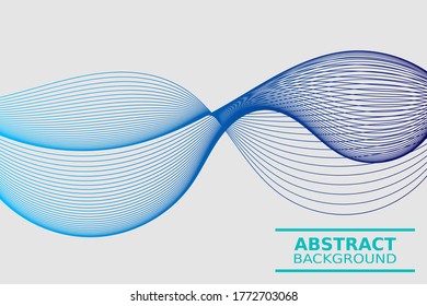 Abstract wave element for design. Digital frequency track equalizer. Stylized line art background. Vector
