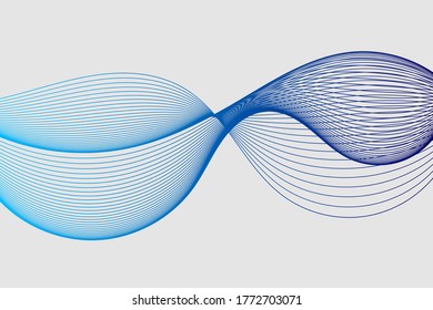 Elemento de onda abstracta para el diseño. Ecualizador de pista de frecuencia digital. Fondo artístico estilizado. Vector