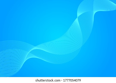 Abstract wave element for design. Digital frequency track equalizer. Stylized line art background. Vector