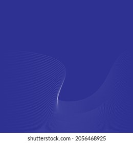 Abstraktes Wellenelement für Design. Digital Frequency Track Equalizer. Stilvoller Kunsthintergrund. Vektorgrafik. Mit dem Überblendwerkzeug werden Linien erzeugt. Kurvig gewölbte Linie, glatter Streifen.