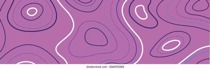 Elemento de onda abstracta para el diseño. Ecualizador de frecuencia digital. Fondo web de arte de línea panorámica estilizado - Ilustración vectorial
