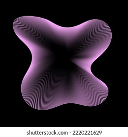 Elemento de onda abstracta para el diseño. Ecualizador de pista de frecuencia digital. Fondo artístico estilizado.