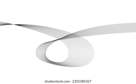 Elemento de onda abstracta para el diseño. Ecualizador de pista de frecuencia digital. Fondo artístico estilizado. Ilustración vectorial. Onda con líneas creadas con la herramienta de mezcla. 