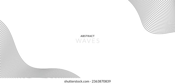 Elemento de onda abstracta para el diseño. Ecualizador de pista de frecuencia digital. Fondo artístico estilizado. Ilustración vectorial del fondo de ondas ahumadas