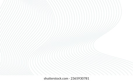 Abstract wave element for design. Digital frequency track equalizer. Stylized line art background. Vector illustration. Wave with lines created using blend.