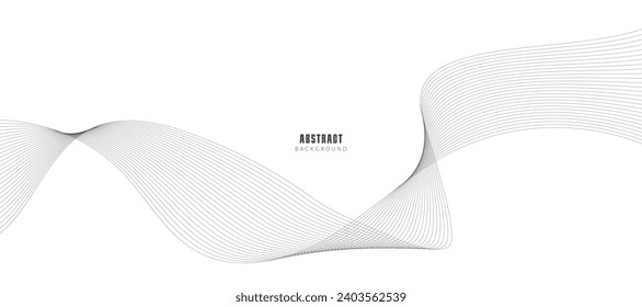 Abstraktes Wellenelement für Design. Digital Frequency Track Equalizer. Stilvoller Kunsthintergrund. Vektorgrafik.