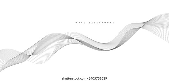 Elemento de onda abstracta para el diseño. Ecualizador de pista de frecuencia digital. Fondo artístico estilizado. Ilustración vectorial.