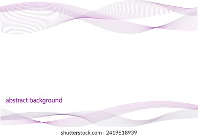 Abstract wave element for design. Digital frequency track equalizer. Stylized line art background. Colorful shiny wave with lines created using blend tool. Curved wavy line, smooth stripe. Vector