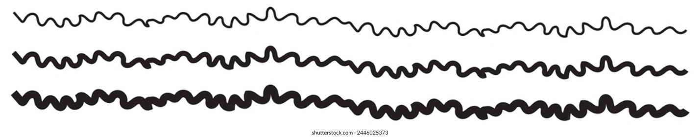 Abstract wave element for design. digital frequency track equalizer. stylish line art background. Vector illustration Waves with lines are created using the blend tool. Curved wavy lines and smoothly