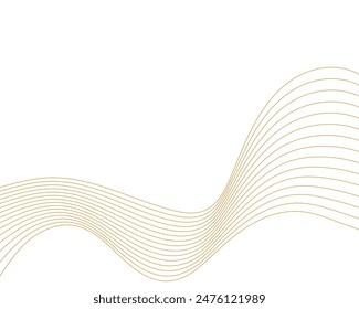 Elemento de onda Abstractas para el diseño. Ecualizador de pista digital. Fondo estilizado de arte lineal. Ilustración vectorial. Onda con líneas creadas con la herramienta de mezcla. Línea ondulada curva, banda lisa.
