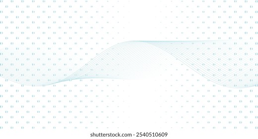 Abstract wave element for design. Digital frequency track equalizer. Stylized line art background . Vector illustration. Wave with lines created using blend tool.
