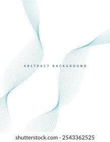 Abstract wave element for design. Digital frequency track equalizer. Stylized line art background. Vector illustration.	
