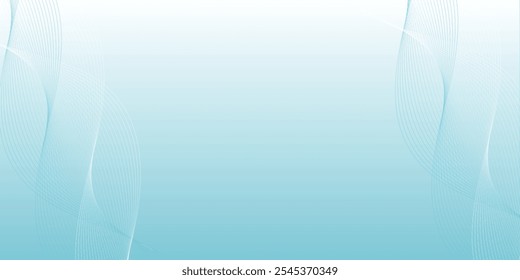 Abstract wave element for design. Digital frequency track equalizer. Stylized line art background. Vector illustration. Wave with lines created using blend tool.