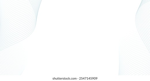 Abstract wave element for design. Digital frequency track equalizer. Stylized line art background. Vector illustration. Wave with lines created using blend tool.