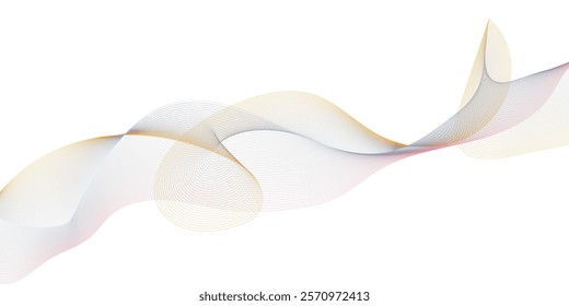 Abstract wave element for design. Digital frequency track equalizer. Futuristic technology concept. Vector illustration
