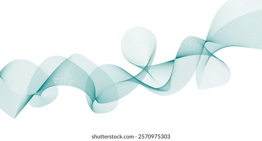 Abstract wave element for design. Digital frequency track equalizer. Modern abstract background with wavy lines.