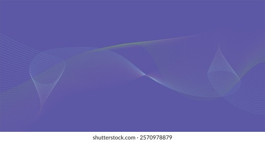 Abstract wave element for design. Digital frequency track equalizer. Modern abstract wave background. White line pattern.