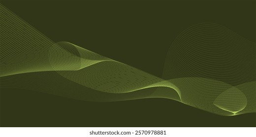 Abstract wave element for design. Digital frequency track equalizer. Modern abstract wave background. White line pattern.