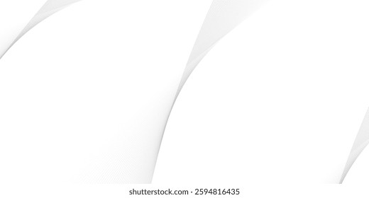 Abstract wave element for design. Digital frequency track equalizer. Stylized line art background. Vector illustration. Wave with lines created using blend tool.