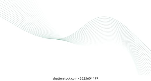 Elemento de onda abstrato para projeto. Equalizador de faixa de frequência digital. Plano de fundo da arte em linha estilizada. Ilustração vetorial. Acene com linhas criadas usando a ferramenta de mesclagem."