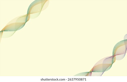 Abstract wave element for design. Digital frequency track equalizer. Stylized line art background. Vector illustration. Wave with lines created using blend tool. Curved wavy line