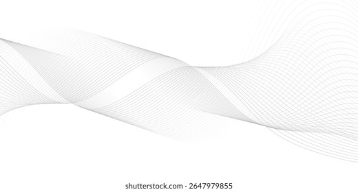 Elemento de onda Abstractas para el diseño. Ecualizador digital de pista de frecuencias. Fondo de arte de línea estilizado. Ilustración vectorial. Ondear con líneas creadas con la herramienta de mezcla.