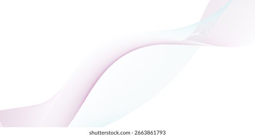 Abstract wave element for design. Digital frequency track equalizer. Stylized line art background. Vector illustration. Wave with lines created using blend tool.