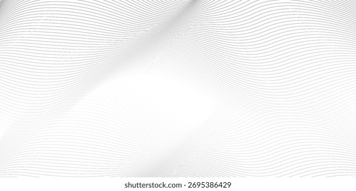 Abstract wave element for design. Digital frequency track equalizer. Stylized line art background. Vector illustration. Wave with lines created using blend tool.