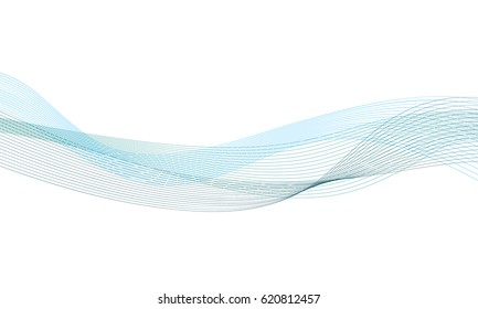 Abstract wave element for design. Digital frequency track equalizer. Vector.