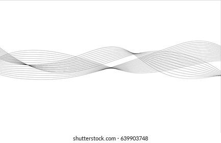 Abstract Wave Element For Design. Digital Frequency Track Equalizer. Vector