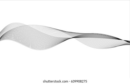 Abstract wave element for design. Digital frequency track equalizer. Vector