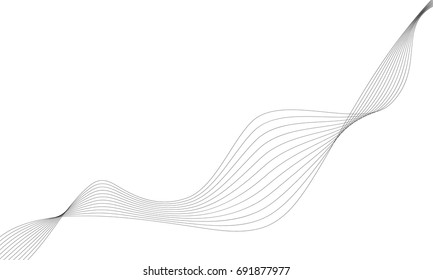 Abstract Wave Element Design Digital Frequency Stock Vector (Royalty ...