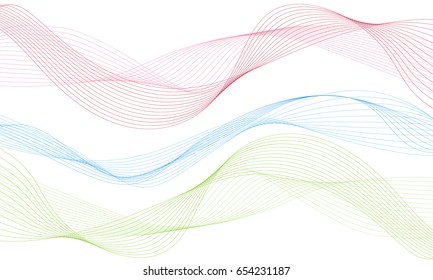 Abstract wave element for design. Gentle colors. Vector.