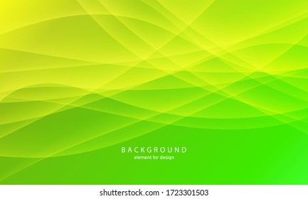Abstract Wave Element For Design. Green. Digital Frequency Track Equalizer. Stylized Line Art Background. Colorful Shiny Wave With Lines Created Using Blend Tool.Curved Wavy Line, Smooth Stripe Vector