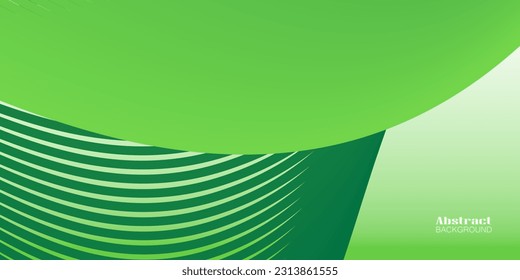 Abstract wave element for design Green. Stylized line art background. Colorful shiny wave with lines created using blend tool.