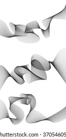 abstract wave element for design greyscale