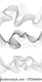 abstract wave element for design greyscale