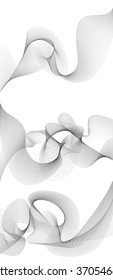 abstract wave element for design greyscale