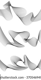 abstract wave element for design greyscale