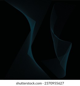 Abstract wave element for design, Wave with lines created using blend tool