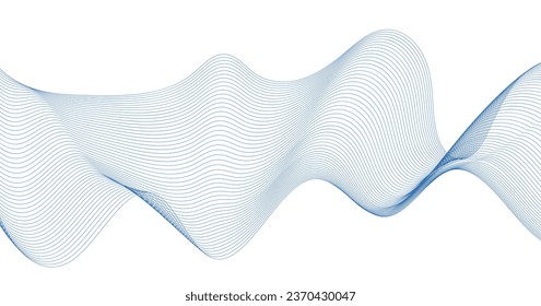 Abstract wave element for design. Modern Abstract Background. Thin line wavy abstract vector background. Curve wave seamless pattern	