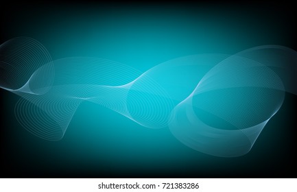 Abstract wave element for design on colorful background. Digital frequency track equalizer. Stylized line art. Colorful wave with lines created using blend tool. Curved wavy line, smooth stripe.Vector