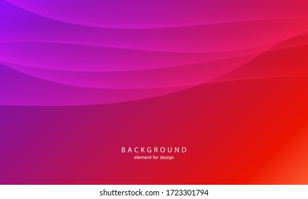 Abstract wave element for design. Pink. Digital frequency track equalizer. Stylized line art background. Colorful shiny wave with lines created using blend tool. Curved wavy line, smooth stripe Vector