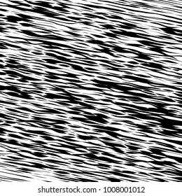 Elemento de onda abstracta para diseño, fondo de arte de línea estilizada, línea ondulada curvada, fondo de banda ondulada suave, diseño abstracto óptico de banda de onda negra y blanca, fondo vectorial, líneas curvadas