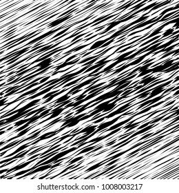 Elemento de onda abstracta para diseño, fondo de arte de línea estilizada, línea ondulada curvada, fondo de banda ondulada suave, diseño abstracto óptico de banda de onda negra y blanca, fondo vectorial, líneas curvadas